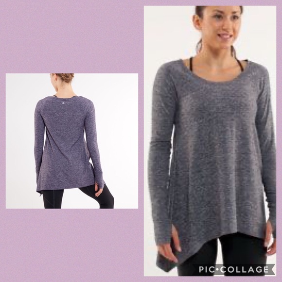 Lululemon Rehearsal Long Sleeve Top, Gray